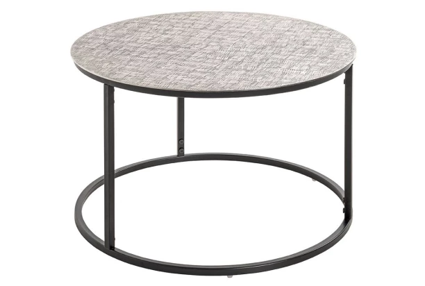 Kulatý konferenční stolek Gaxa, stříbrný