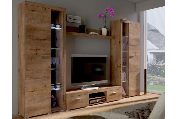 Obývací stěna Flamenco XL, dub lefkas