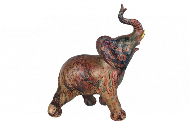 Dekorační soška Barevný slon, 18 cm
