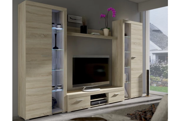 Obývací stěna Flamenco XL, dub sonoma