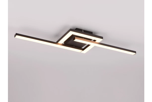 Stropní/nástěnné osvětlení LED Viale, černá mat