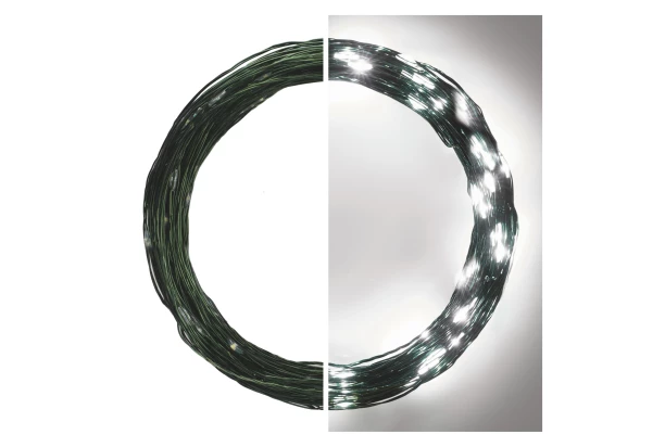 Vánoční řetěz LED Nano 15 m, studená bílá