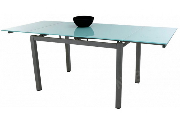 Jídelní stůl Romina 110-170x70 cm, kov/sklo