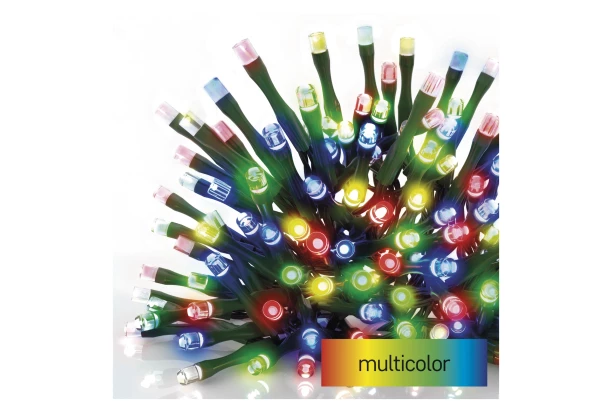 LED vánoční světelný řetěz 12 m, multicolor