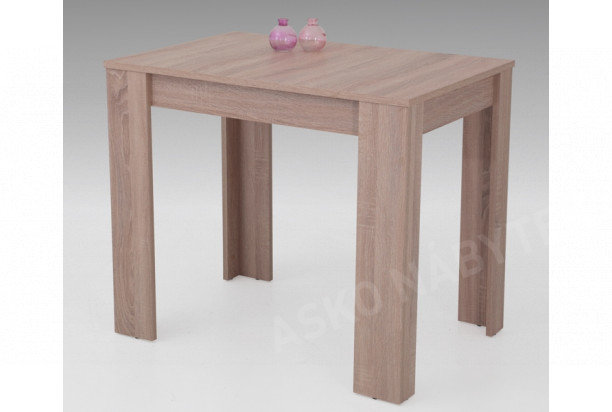 Jídelní stůl Eva, 90x60 cm, dub sonoma, rozkládací