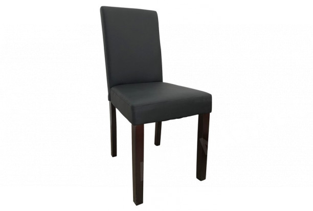 Jídelní židle Rudy, černá ekokůže