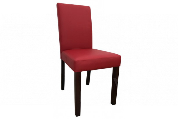 Jídelní židle Rudy, červená ekokůže