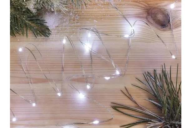 Vánoční řetěz LED Nano 1,9 m, studená bílá