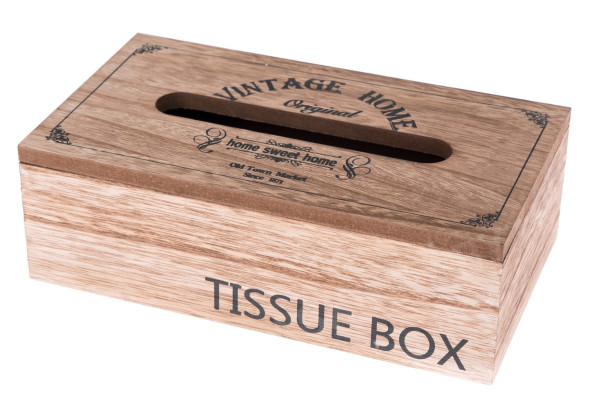 Box na kapesníky Vintage Home 25x8 cm, dřevěný