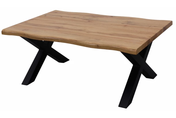 Konferenční stolek v zaobleném tvaru Mikkel, divoký dub