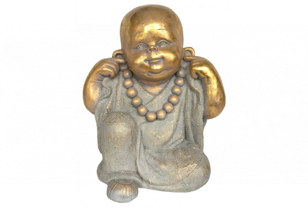 Dekorace socha Buddha dítě neslyším 47,5 cm