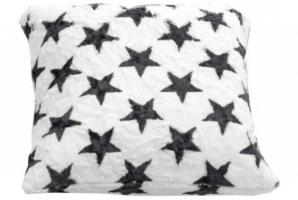 Dekorační polštář Vanessa 45x45 cm, šedé hvězdy