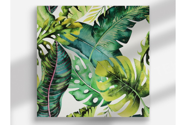 Obraz na plátně Džungle listy, 40x40 cm