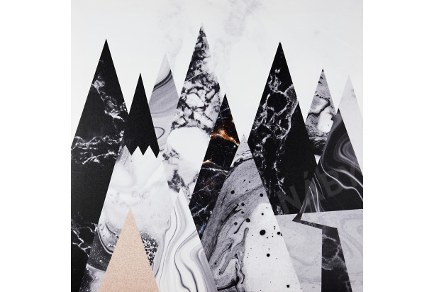 Obraz na plátně Abstrakce hory, 50x50 cm