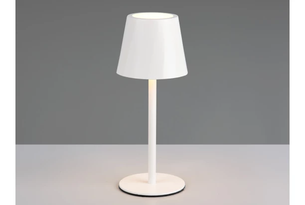 Nabíjecí LED stolní lampička Diaz, bílá