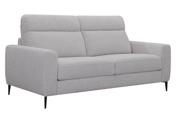 Rozkládací pohovka na trvalé spaní Georgia, achátově šedá tkanina