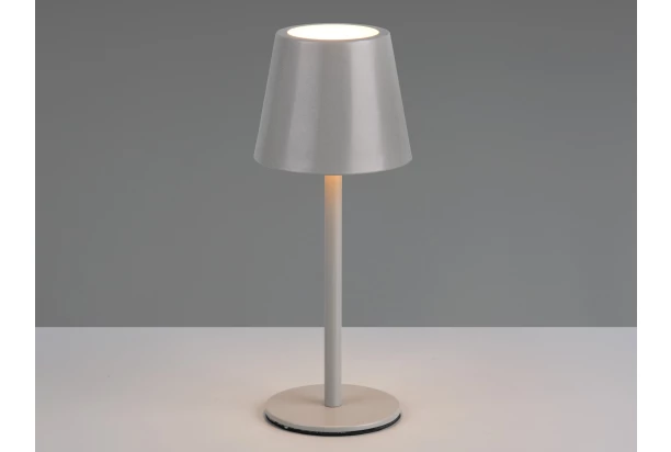 Nabíjecí LED stolní lampička Diaz, šedá