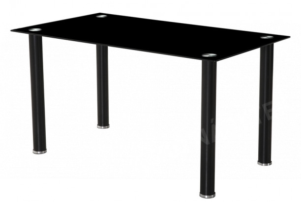 Jídelní stůl Tabor, 140x80 cm, černý