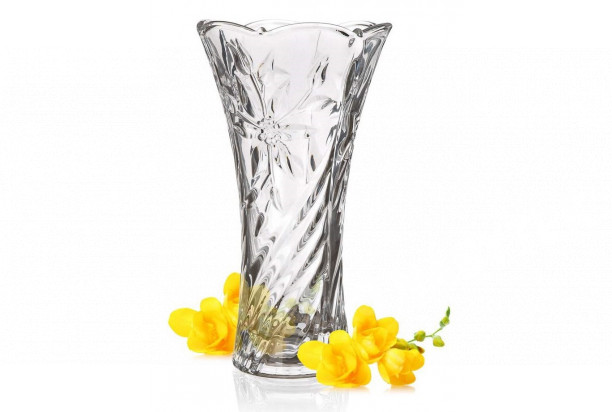 Skleněná váza Poury, 23 cm