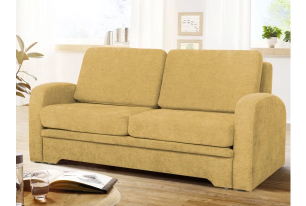 Pohovka s rozkladem Impuls, žlutá látka