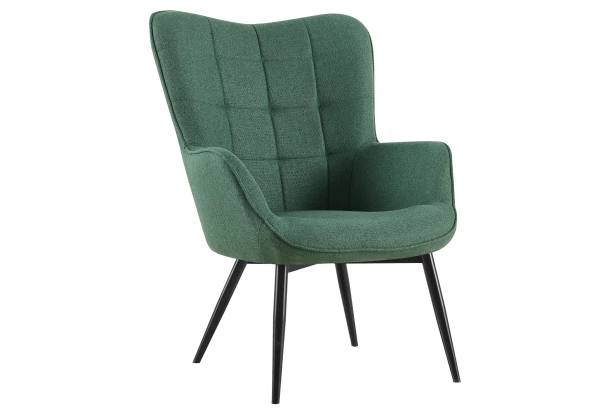 Křeslo Hannah, zelená tkanina