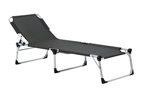 Zahradní lehátko Genova, šedé