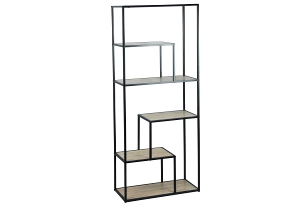 Regál Alessandro, 70 cm, černý/dub sonoma