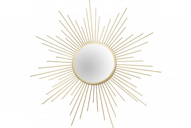 Nástěnné zrcadlo tvar slunce, 60 cm
