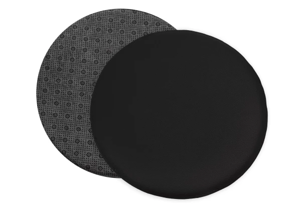 Podsedák na židle antracitový 38 cm, imitace kůže