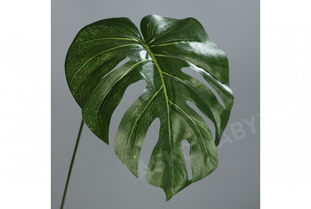 Umělá rostlina Filodendron list, zelený