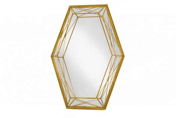 Nástenné zrkadlo Lina 44x61 cm, zlaté