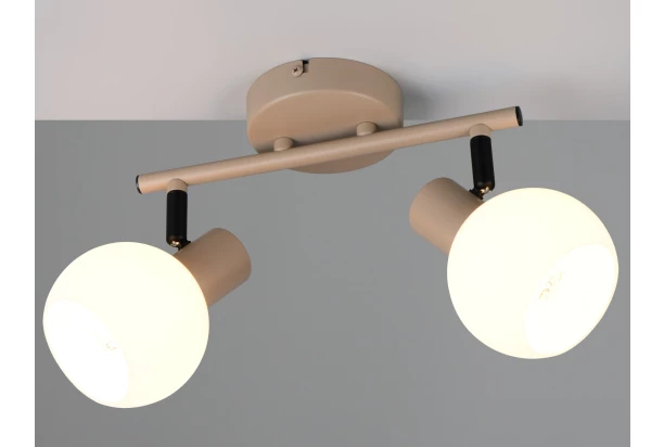 Stropní/nástěnné osvětlení Boba, béžová, 2 svítidla