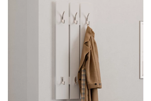 Šatní panel na zeď Panelo, bílý