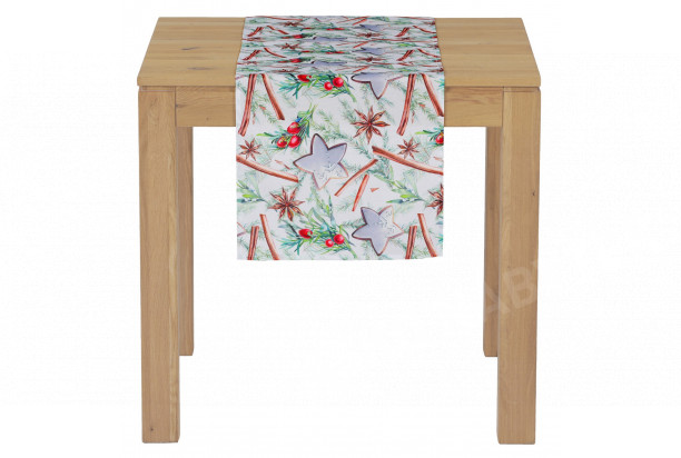 Vánoční běhoun na stůl Perníčky a skořice, 150x40 cm