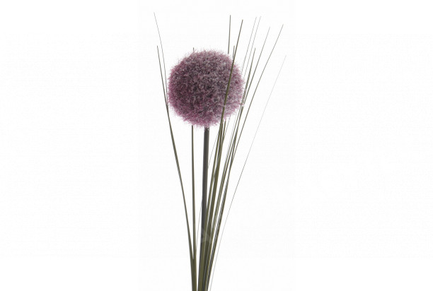 Umělá květina Okrasný česnek 66 cm, fialová