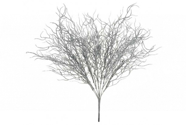 Umělá rostlina Drátovec 40 cm, stříbrná