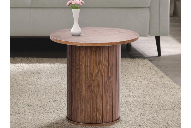 Kulatý odkládací stolek Seline, 40 cm, dub