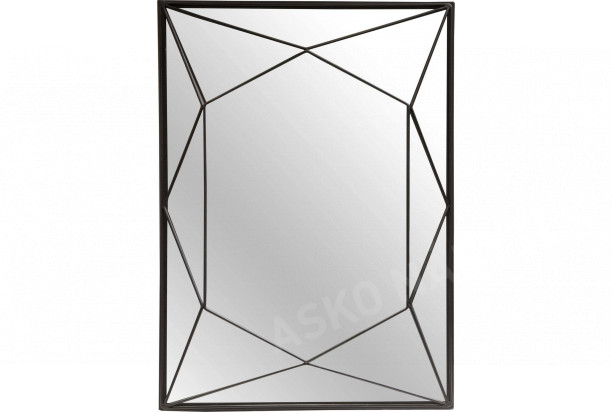 Nástěnné zrcadlo Heike 40x56 cm, černé