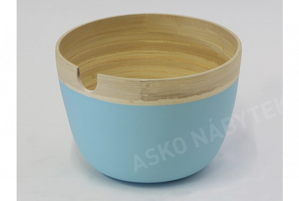 Bambusová miska modrá, střední 20 cm