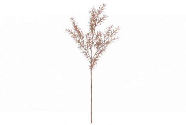 Umělá květina Asparagus s glitry, měděná, 78 cm