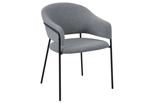 Jídelní židle Inga, holubí šedá strukturovaná látka