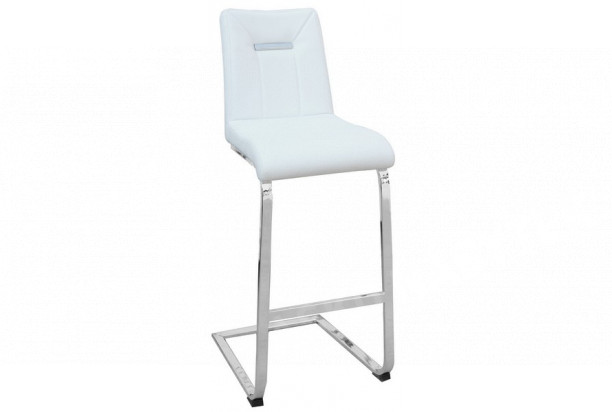 Barová židle Flex, bílá ekokůže