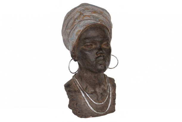 Dekorace socha Hlava ženy 47 cm