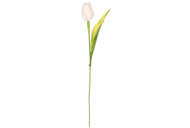 Umělá květina Tulipán 43 cm, krémová