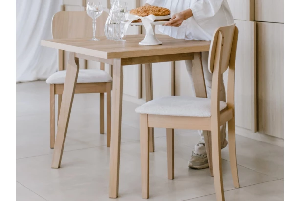 Čtvercový jídelní stůl Norveg 80x80 cm, dub sonoma