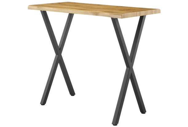 Barový stůl v zaobleném tvaru Mikkel 120x60 cm, divoký dub