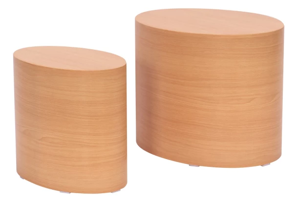 Sada oválných stolků Alvo, buk, 2 ks