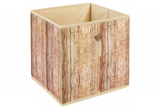 Úložný box Wuddi 3, motiv dřeva
