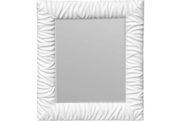 Nástěnné zrcadlo Mořská pěna 50x60 cm, bílé