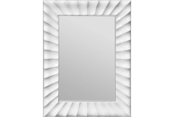 Nástěnné zrcadlo 60x90 cm, bílé